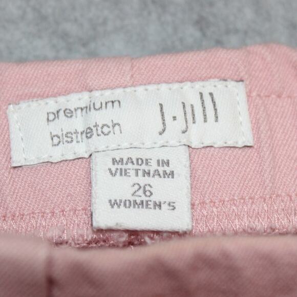 J. Jill‎ Premium Bi-Stretch Pink Cuffed Pull On Pants Womens Size 26 - Picture 2 of 7